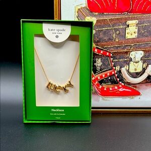 Kate Spade & Target Collaboration Gold 'Lucky' Necklace